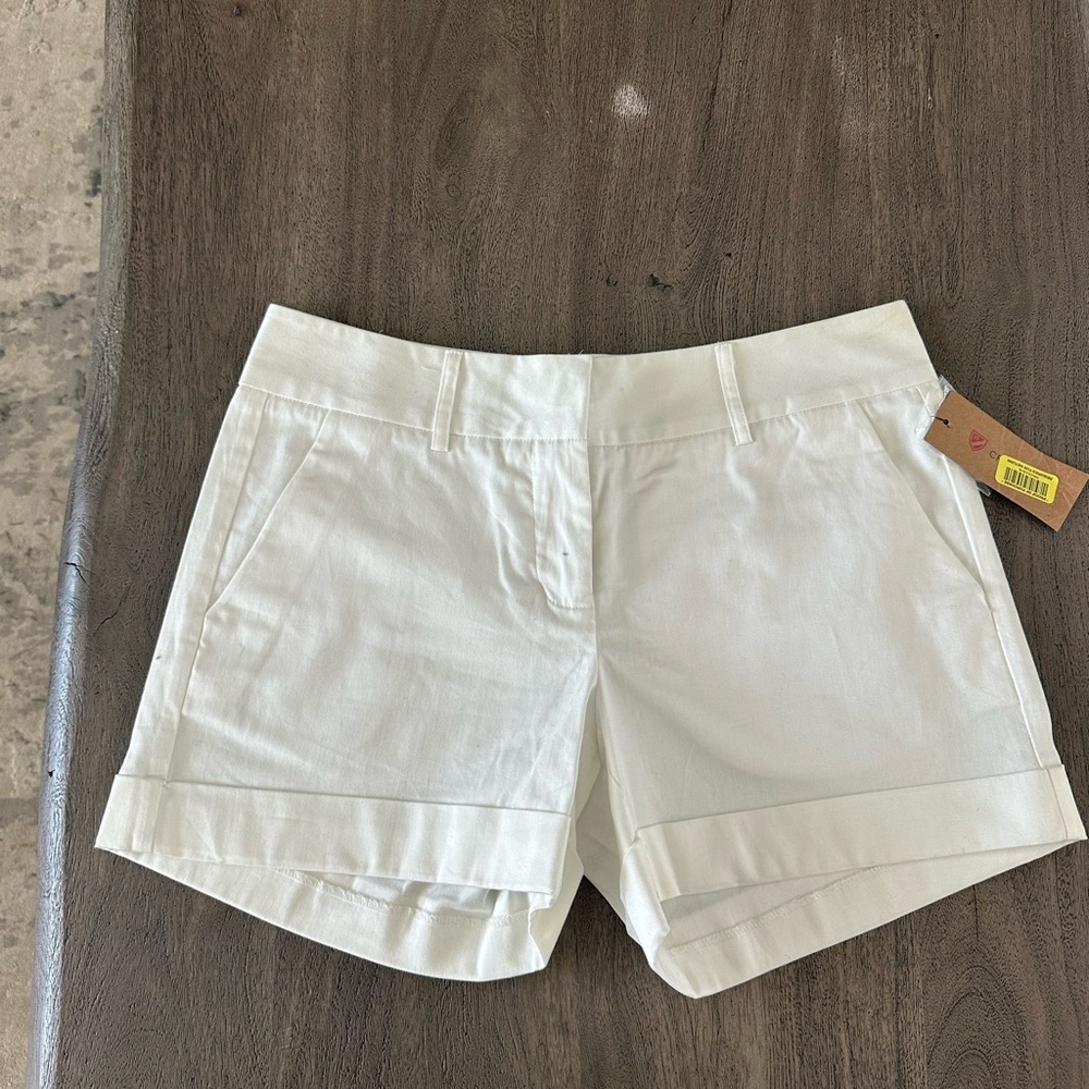 Daniel Cremieux White Bermuda Shorts Tailored Cotton